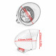 Chrome-2 LED headlight for a chopper motorcycle