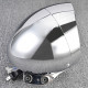 Chrome-2 LED headlight for a chopper motorcycle