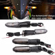 Повороты led на мотоцикл Kawasaki Z 125 250 300 400 650 750 800 900 1000 KLE Versys ER6 KLR 650, темные 2 шт