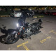 Ветровик Givi 2 на чоппер классик универсальный Honda CB 400 500 600 Kawasaki ER5 ZR7 , Цвет Черный