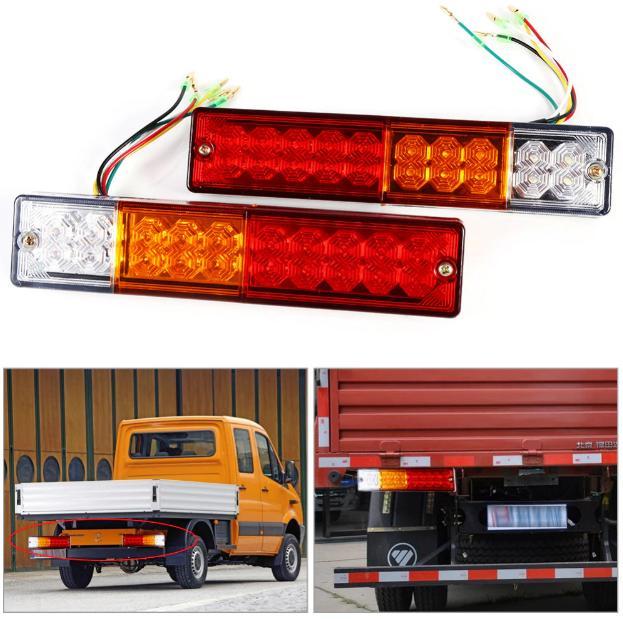 Feux De Garde-boue Double Face LED 3 Pouces - Clignotants, Stop, Position, 12V/24V Pour Remorque, Camion éclairage Latéral 12V 24V Rouge Ambre Blanc Feux De Garde-boue Double Face LED 3 Pouces - Clignotants, Stop, Position, 12V/24V Pour Remorque, Camion éclairage Latéral 12V 24V Rouge Ambre Blanc